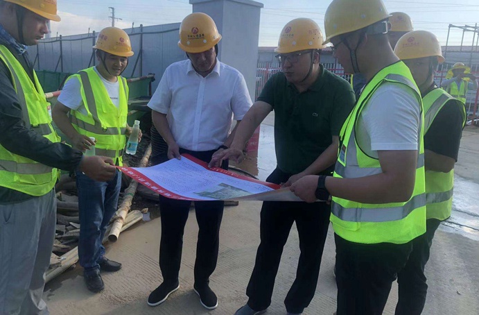 徐旭到市政公用城三期項目檢查指導 徐旭到市政公用城三期項目檢查指導