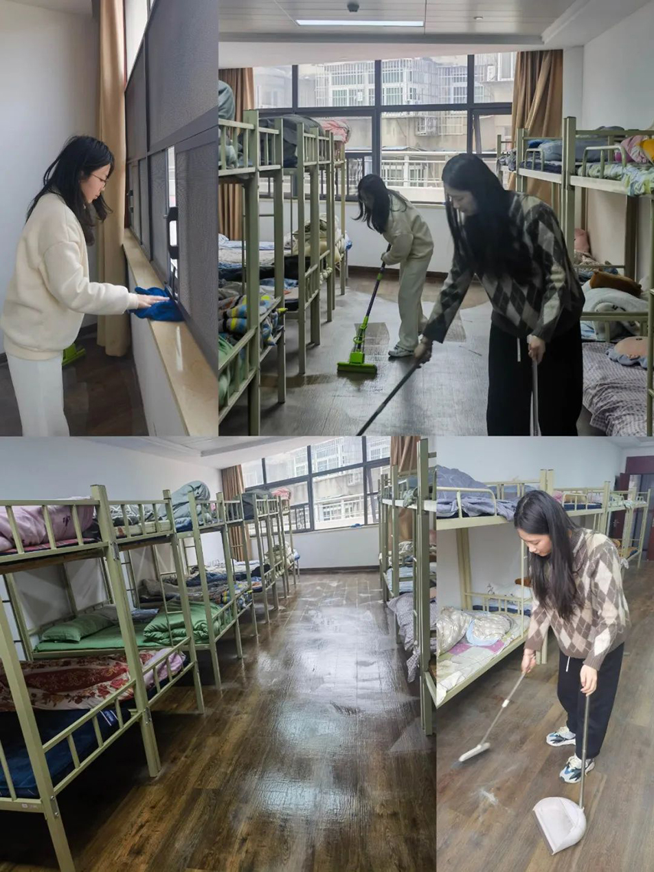 機(jī)關(guān)團(tuán)支部組織志愿者開展“扮靚新宿舍，溫情暖人心”集中清掃活動(dòng)