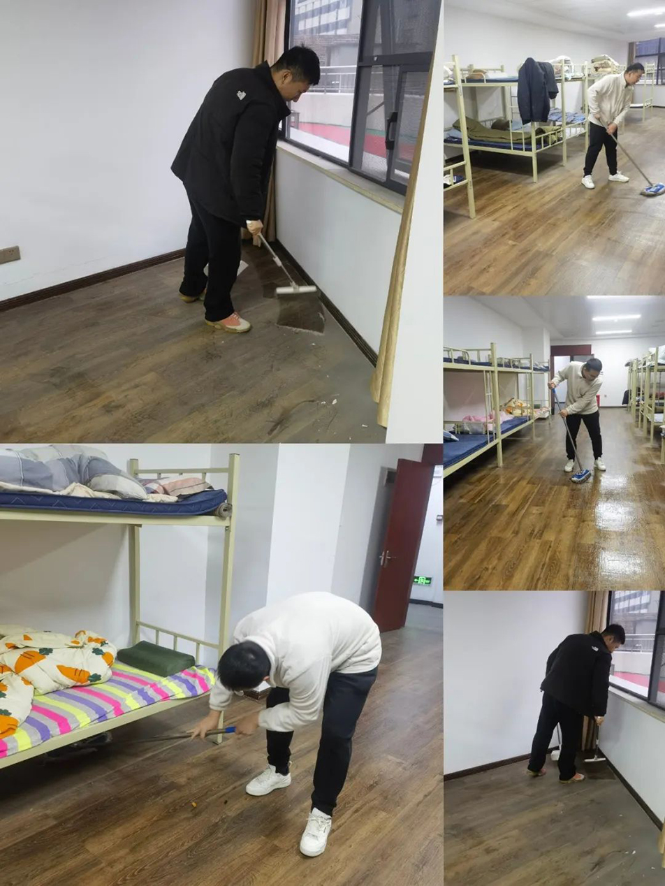 機(jī)關(guān)團(tuán)支部組織志愿者開展“扮靚新宿舍，溫情暖人心”集中清掃活動(dòng)