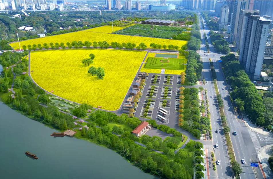 南昌市政建設(shè)集團有限公司承建南昌市西湖區(qū)九洲公園稻香園及植物園建設(shè)項目破土動工
